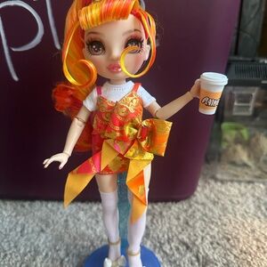 Rainbow High Doll with Coffee Cup